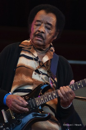 Jimmy Johnson playing the guitar